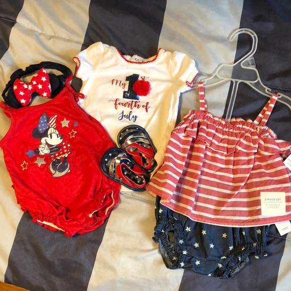 red white and blue matching outfits